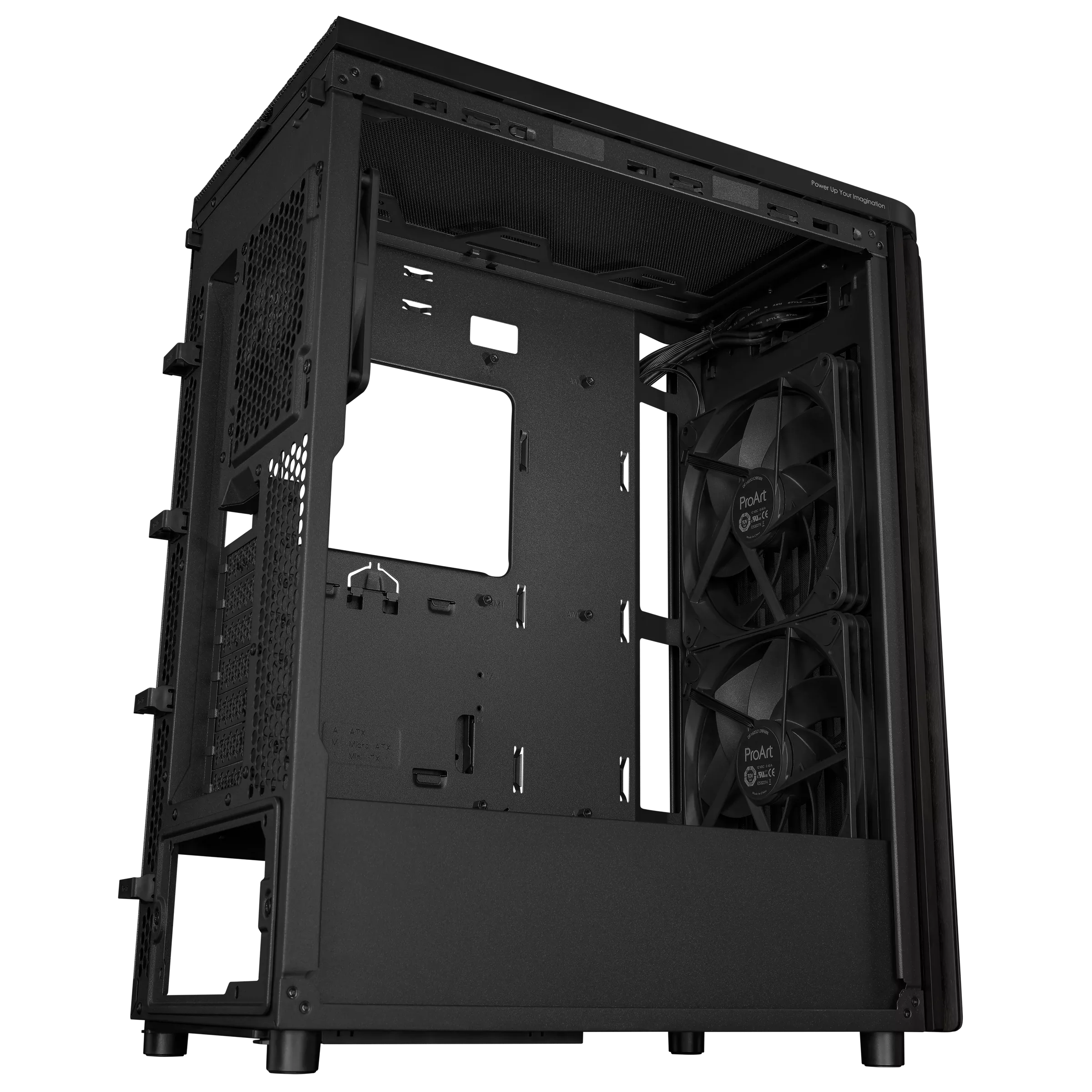 Gabinete Asus Pa401 Proart Wood E Black V Templado