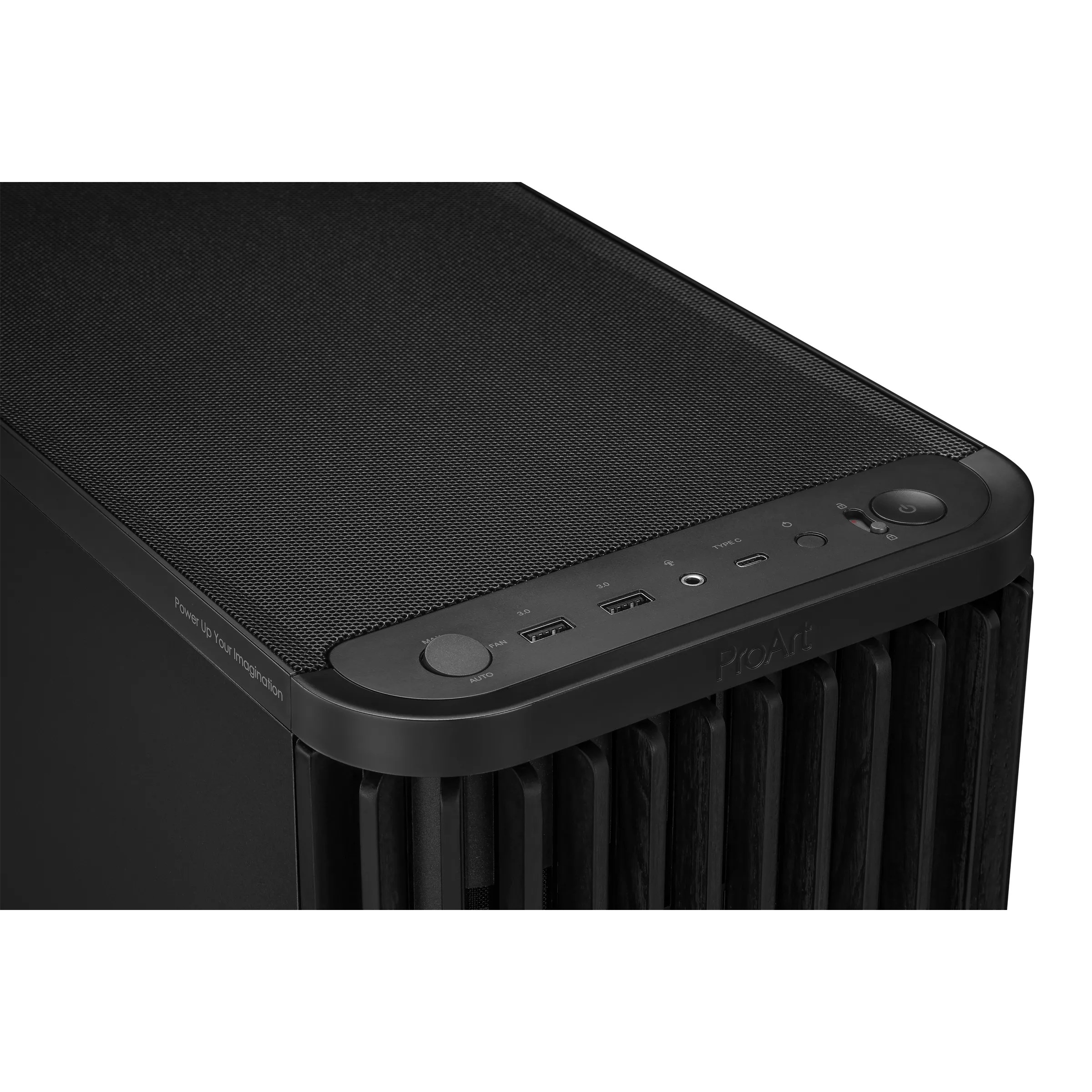 Gabinete Asus Pa401 Proart Wood Edition Metal Black