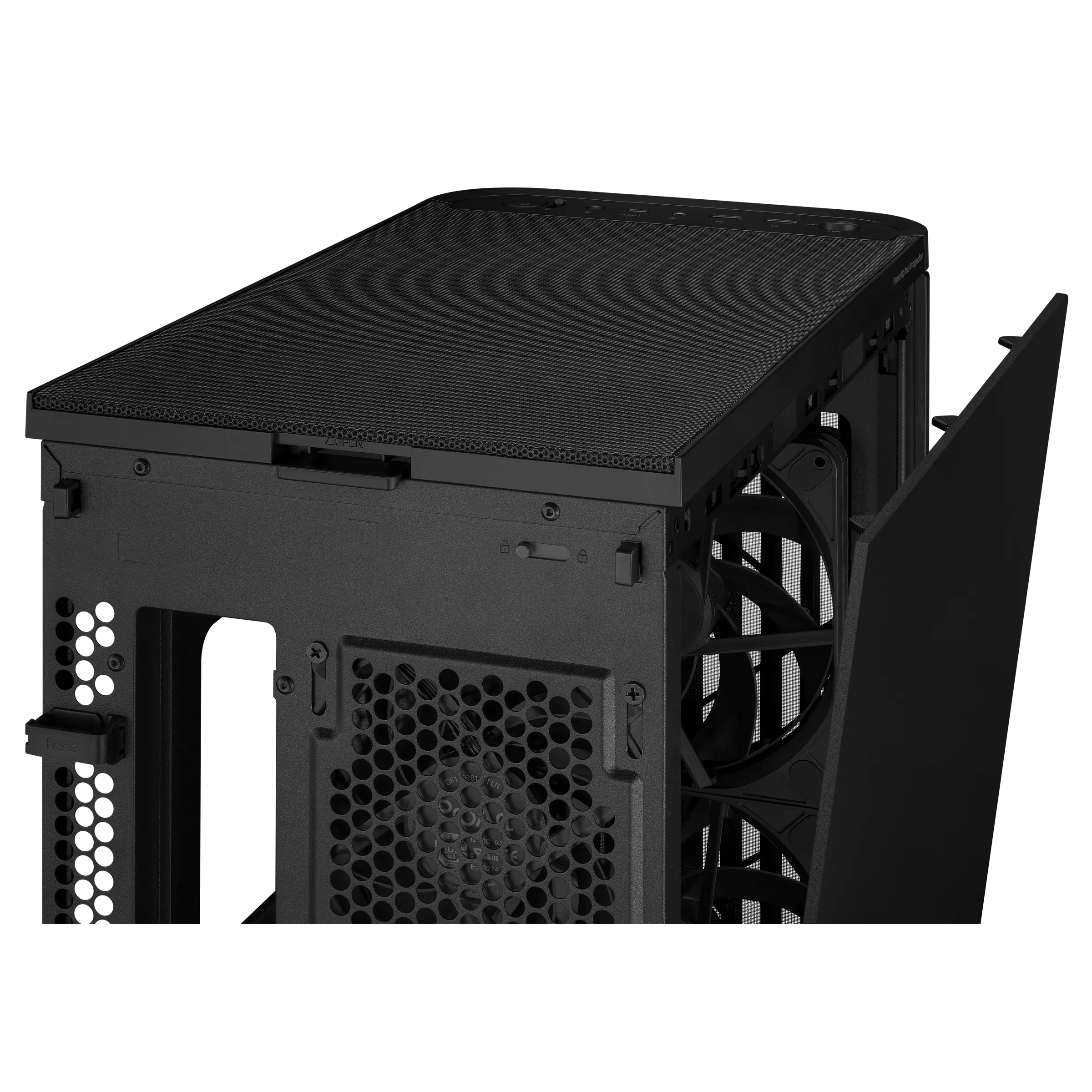 Gabinete Asus Pa401 Proart Wood Edition Metal Black
