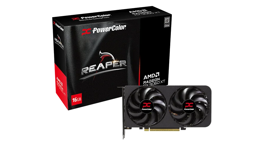 PLACA DE VIDEO POWERCOLOR REAPER AMD RADEON RX 9060 XT 16GB GDDR6