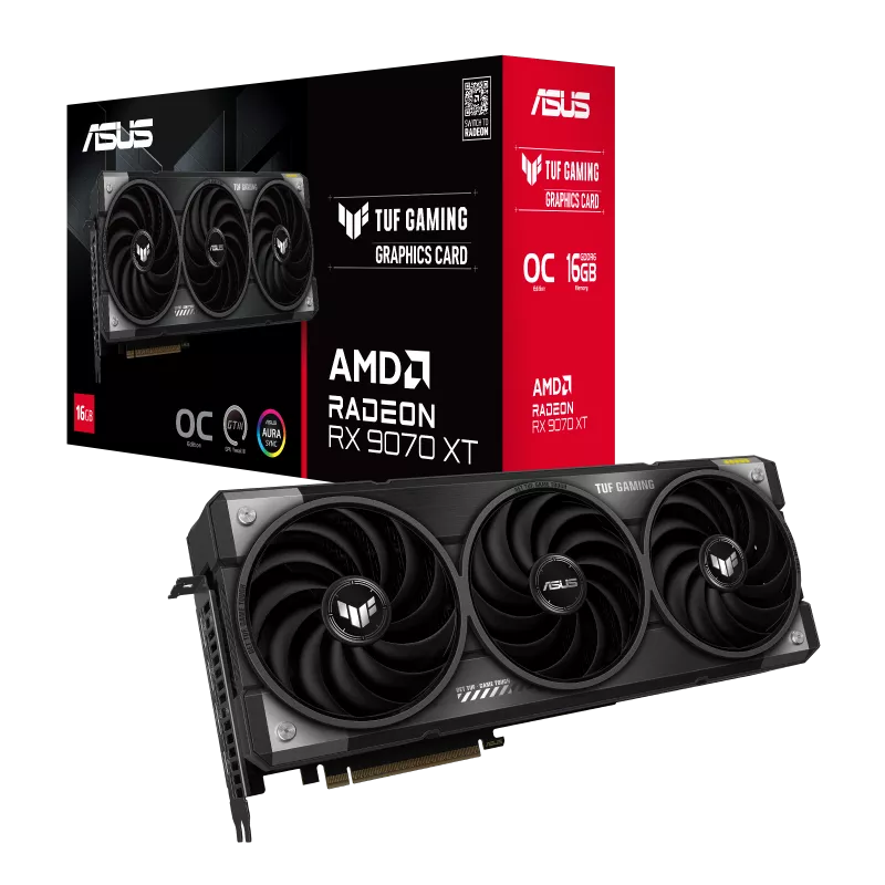 PLACA DE VIDEO ASUS RX 9070 XT TUF GAMING 16GB OC