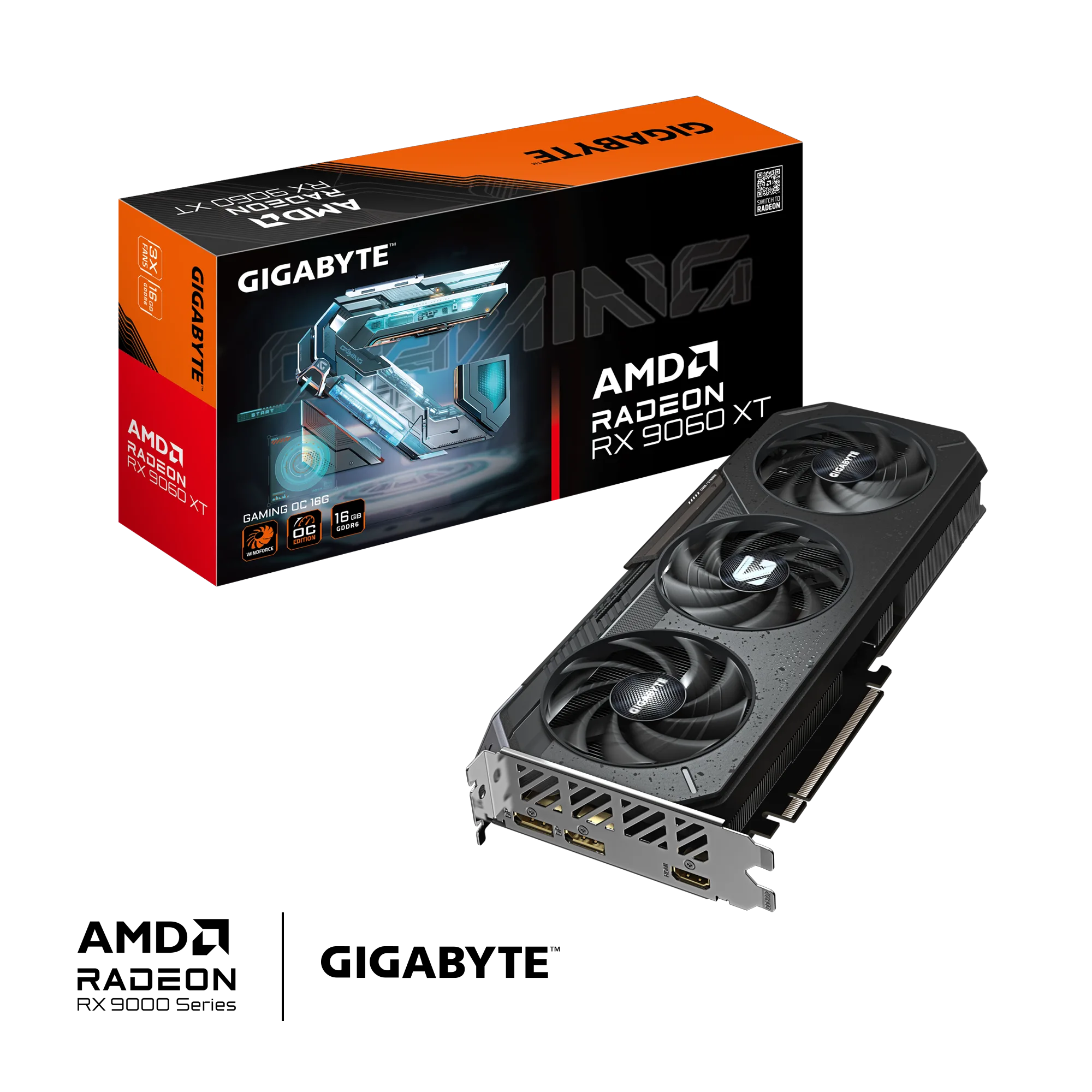 PLACA DE VIDEO GIGABYTE RX 9060XT GAMING 16GB OC