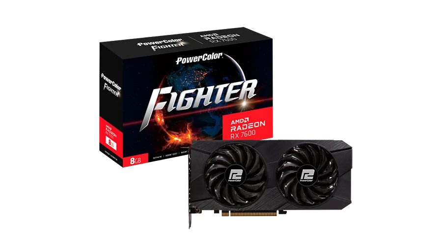 PLACA DE VIDEO POWERCOLOR FIGHTER AMD RADEO RX 7600 8GB GDDR6