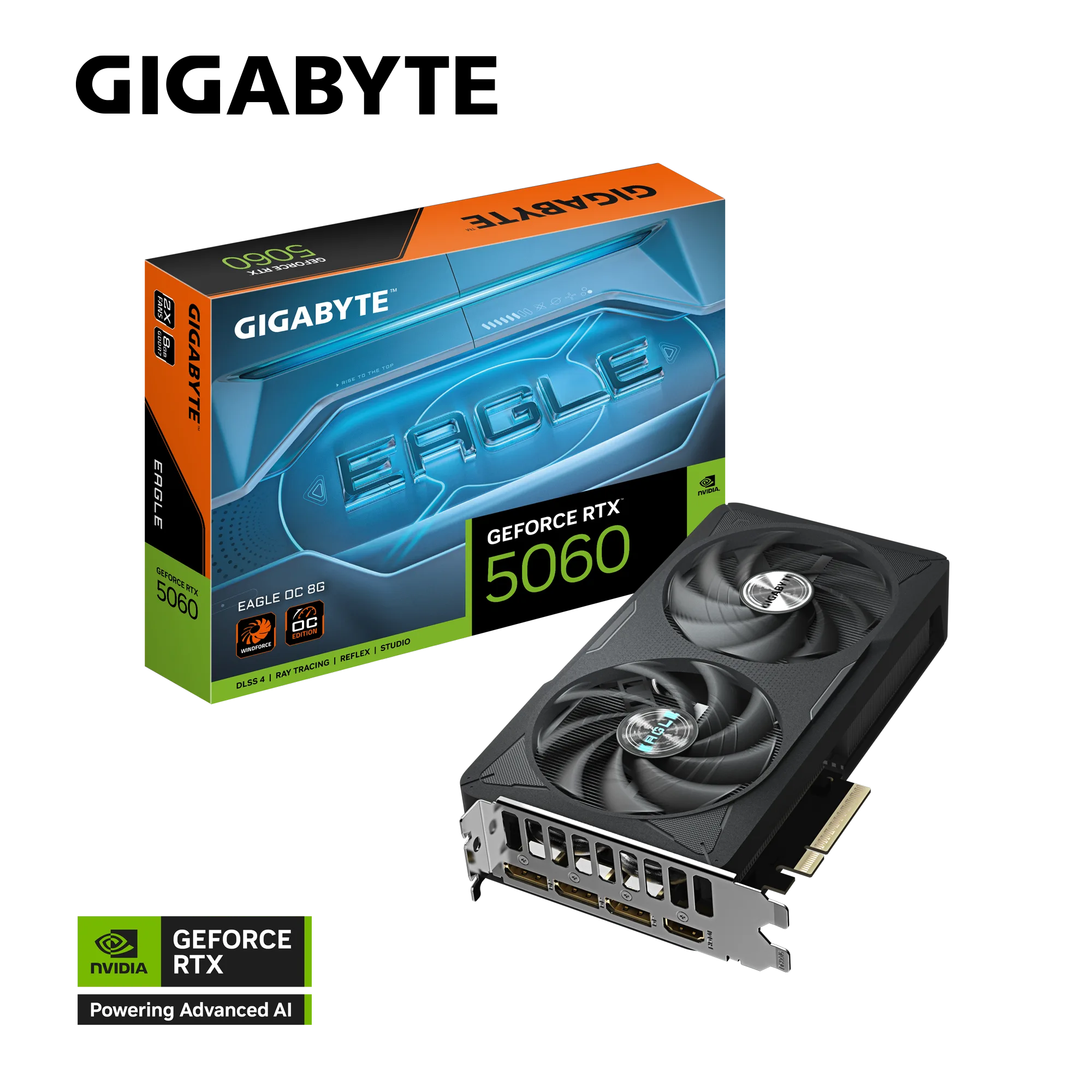 PLACA DE VIDEO GIGABYTE RTX 5060 EAGLE 8GB OC
