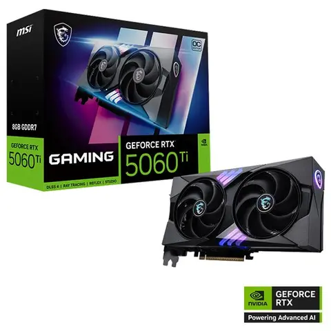 PLACA DE VIDEO MSI RTX 5060TI GAMING 8GB OCC GDDR7