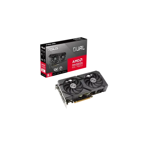 Placa De Video Asus Amd Dual Rx7600 O8g Evo