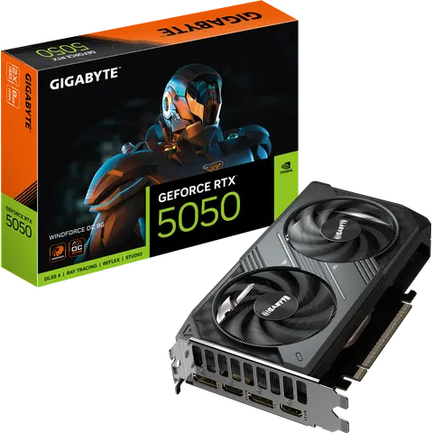 PLACA DE VIDEO GIGABYTE RTX 5050 WINDFORCE V2 8GB OC
