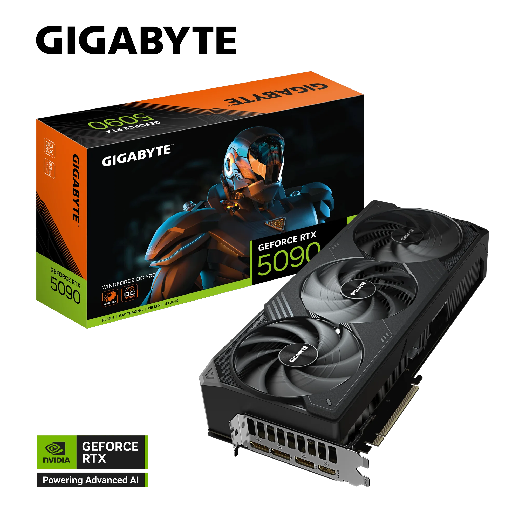 PLACA DE VIDEO GIGABYTE RTX 5090 WINDFORCE 32GB OC