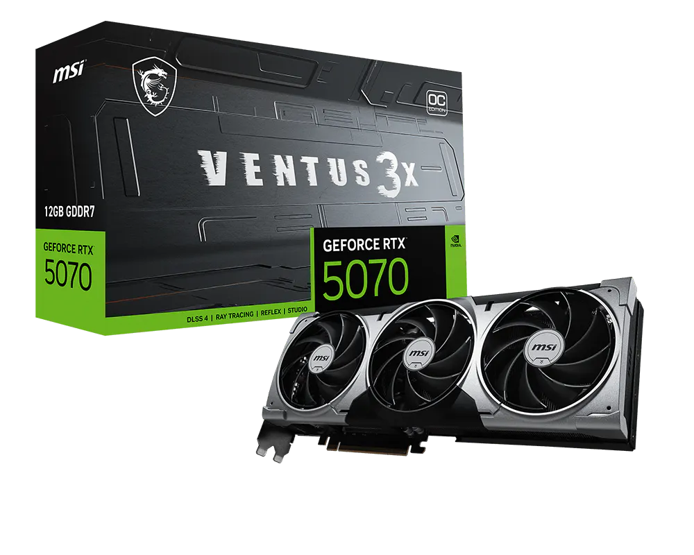 PLACA DE VIDEO MSI RTX 5070 VENTUS 3X OC