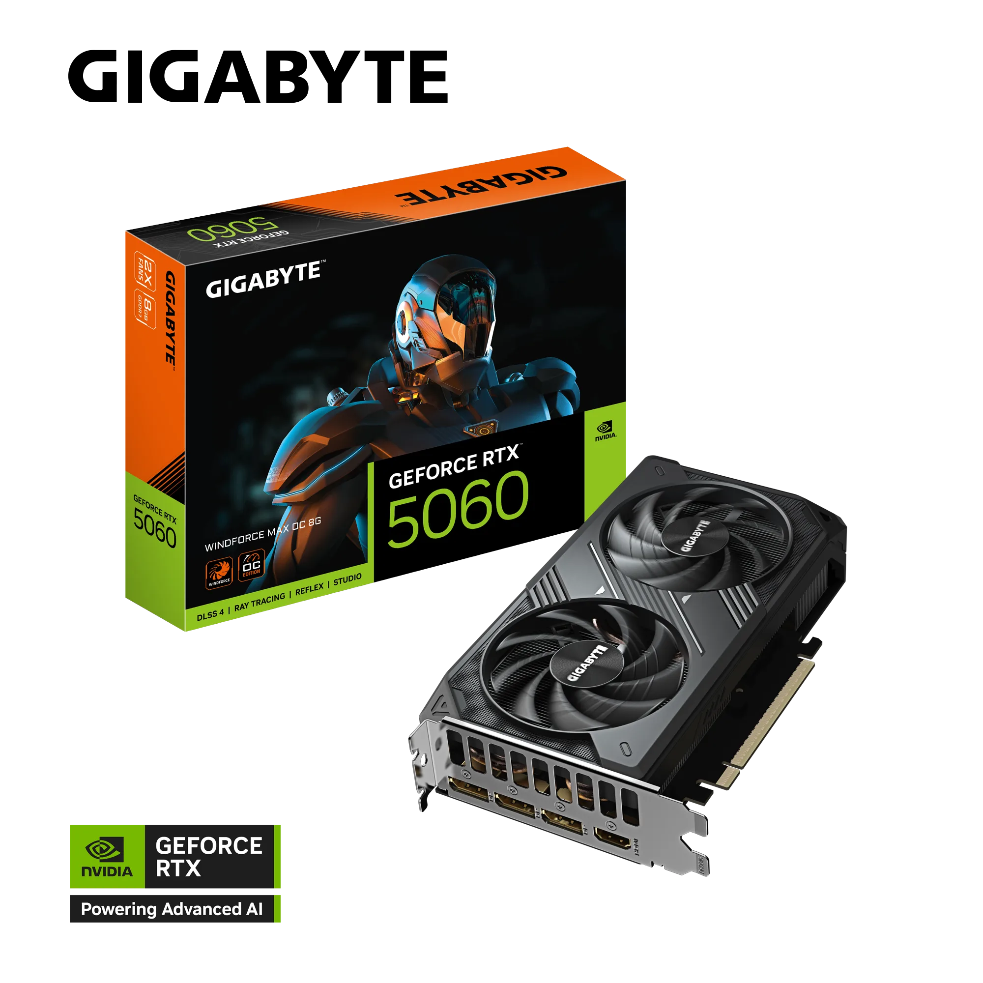Placa De Video Gigabyte Rtx 5060 Wf2 Max Oc 8g