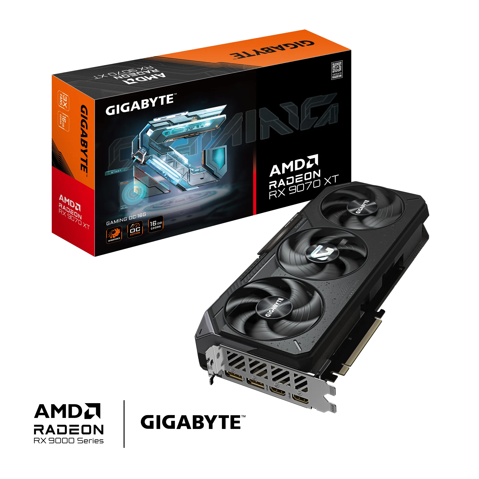 PLACA DE VIDEO GIGABYTE AMD RADEON RX 9070 XT GAMING 16G