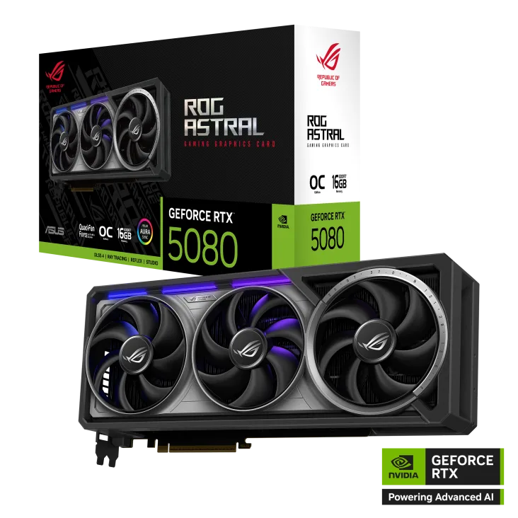 Placa de video Asus RTX 5080 Astral 16GB OC