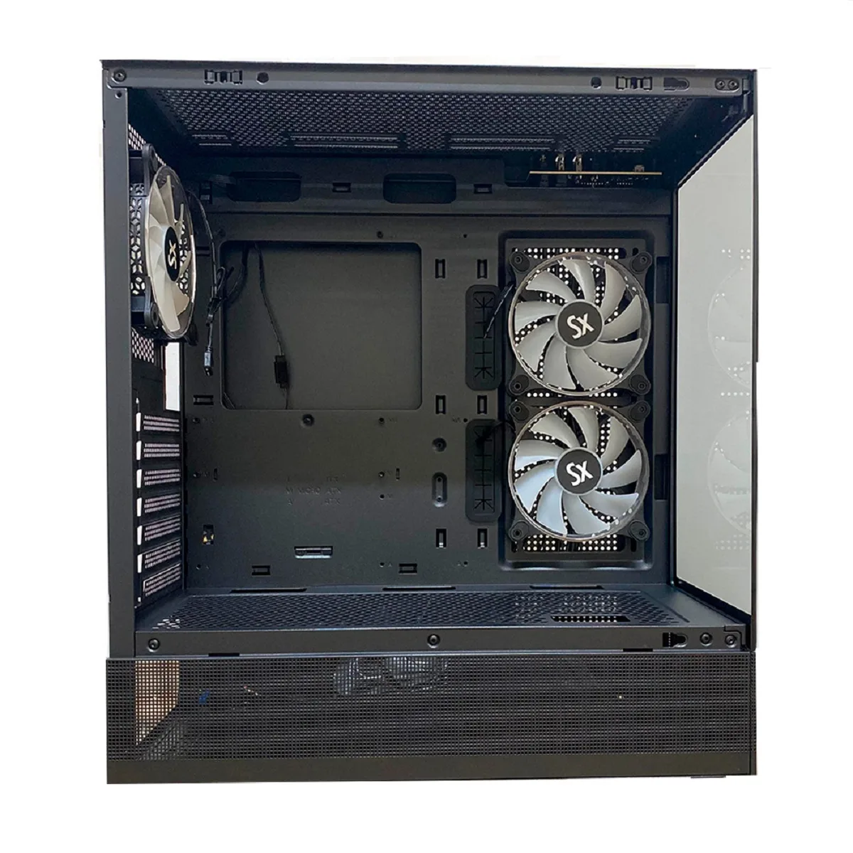 Gabinete Gamer Full Tower 930B ARGB Negro + Fuente 750W 80 Plus Bronze Solarmax