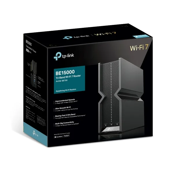 Router Archer BE700 BE15000 Wifi 7 Tribanda MultiGigabit Tp-Link
