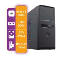 Pc Armada Gamer AMD Ryzen 5 8600G | 16GB RAM | SSD 240GB