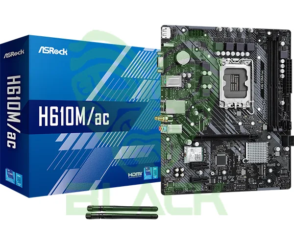 Motherboard Asrock H610M/Ac Intel® Socket 1700 12/13/14va. Gen.