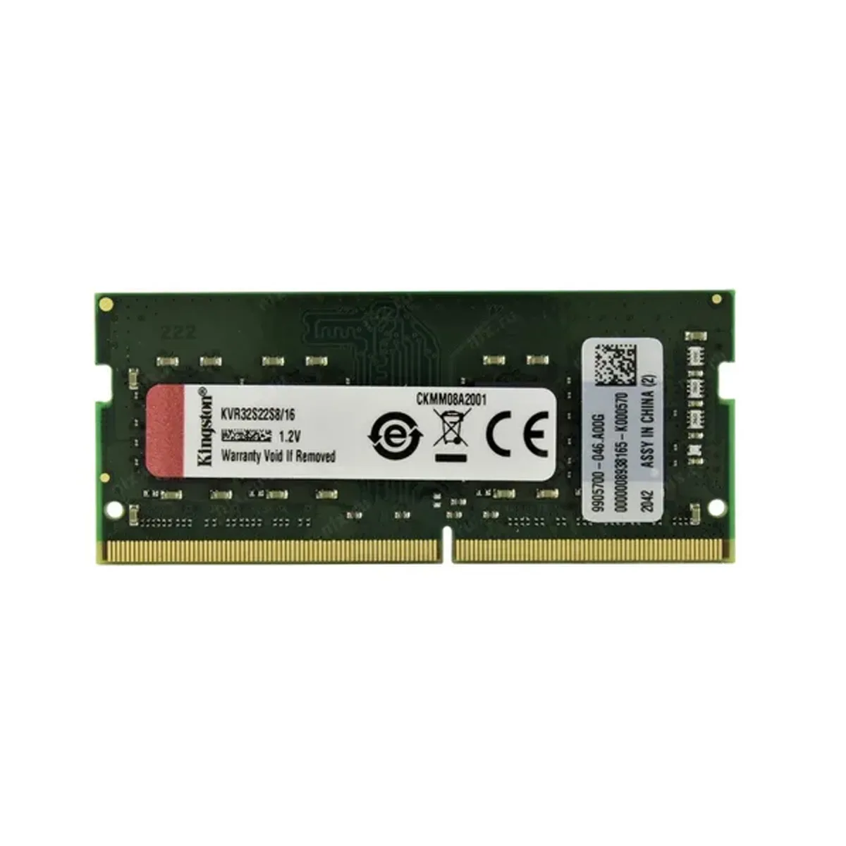 MEMORIA KINGSTON DDR4 16GB 3200MHz SODIMM Kvr32s22s8/16