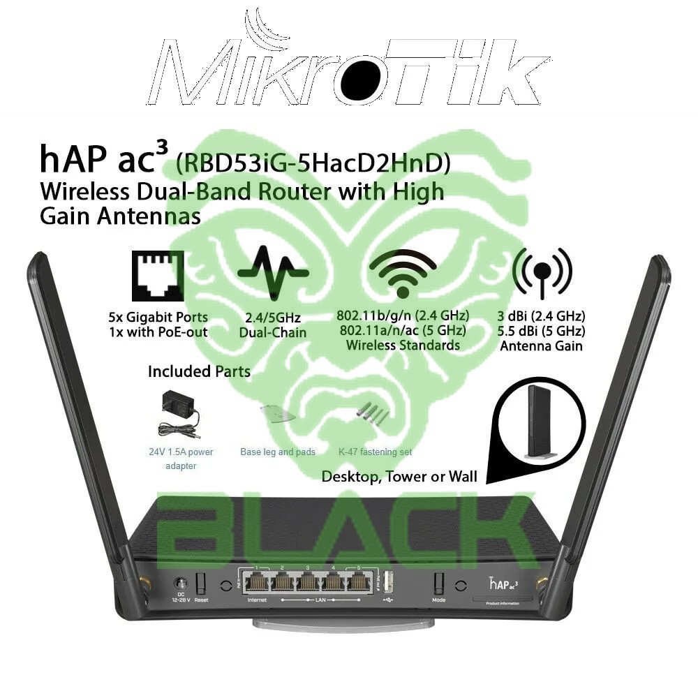 RB MIKROTIK RBD53IG-5HACD2HND HAP AC3 F/I