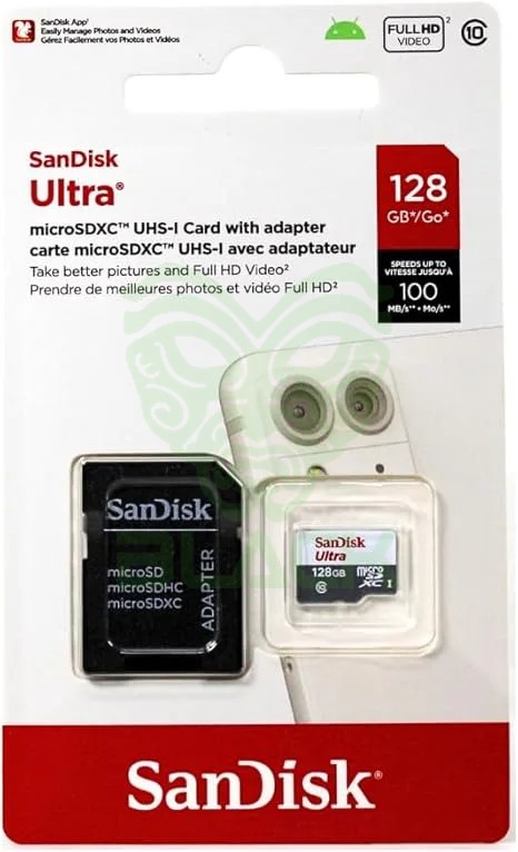 MEMORIA MICRO SD 128 GB SANDISK CON ADAPTADOR