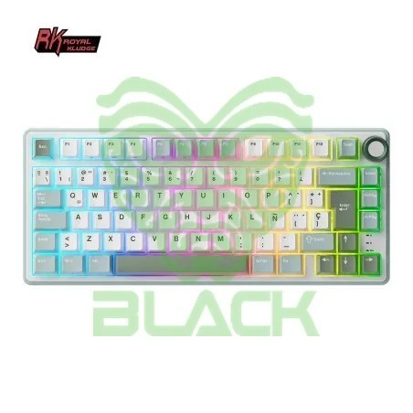Teclado Royal Kludge Rkr75 Phantom Switch Silver 75%