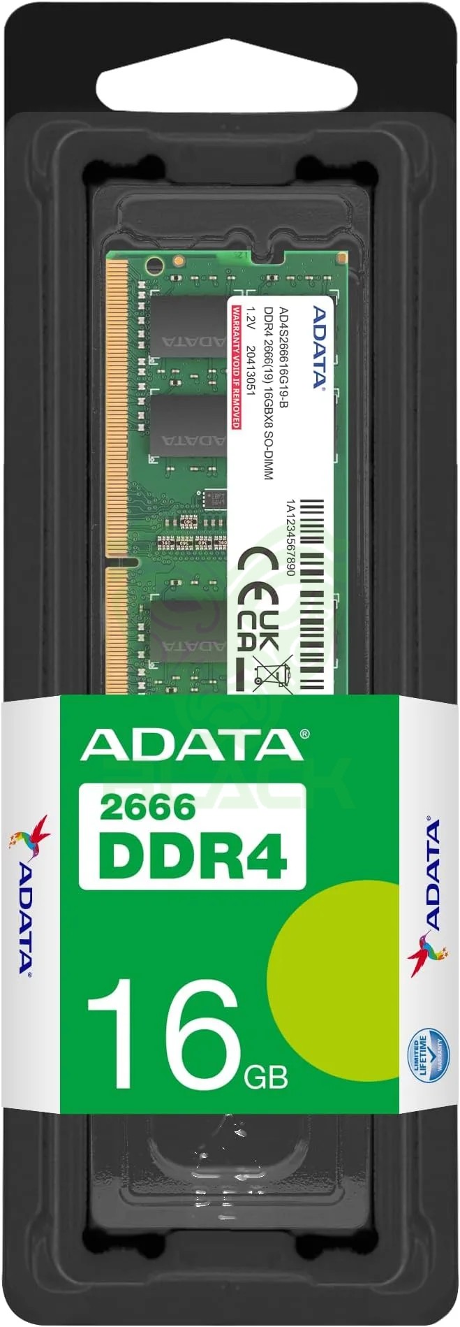 MEMORIA RAM ADATA 16GB DDR4 3200MHZ SO-DIMM- AD4S320016G22-SGN