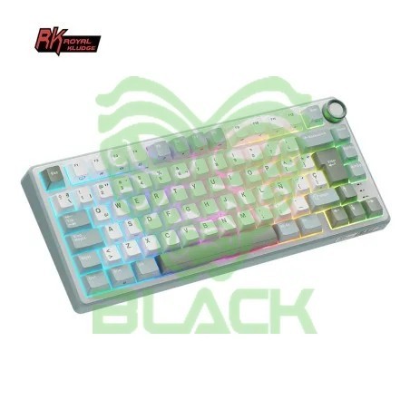 Teclado Royal Kludge Rkr75 Skycyan Switch Silver 75%