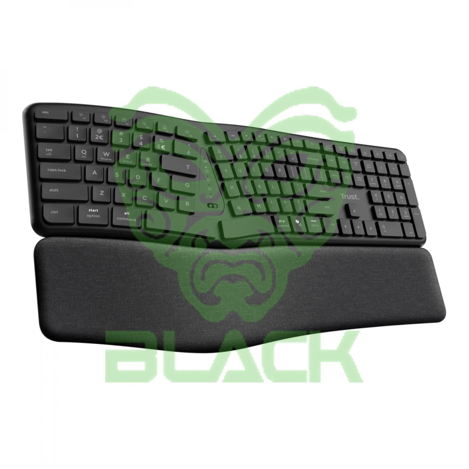 TECLADO TRUST KEYRA ERGO MULTI WIRELESS US