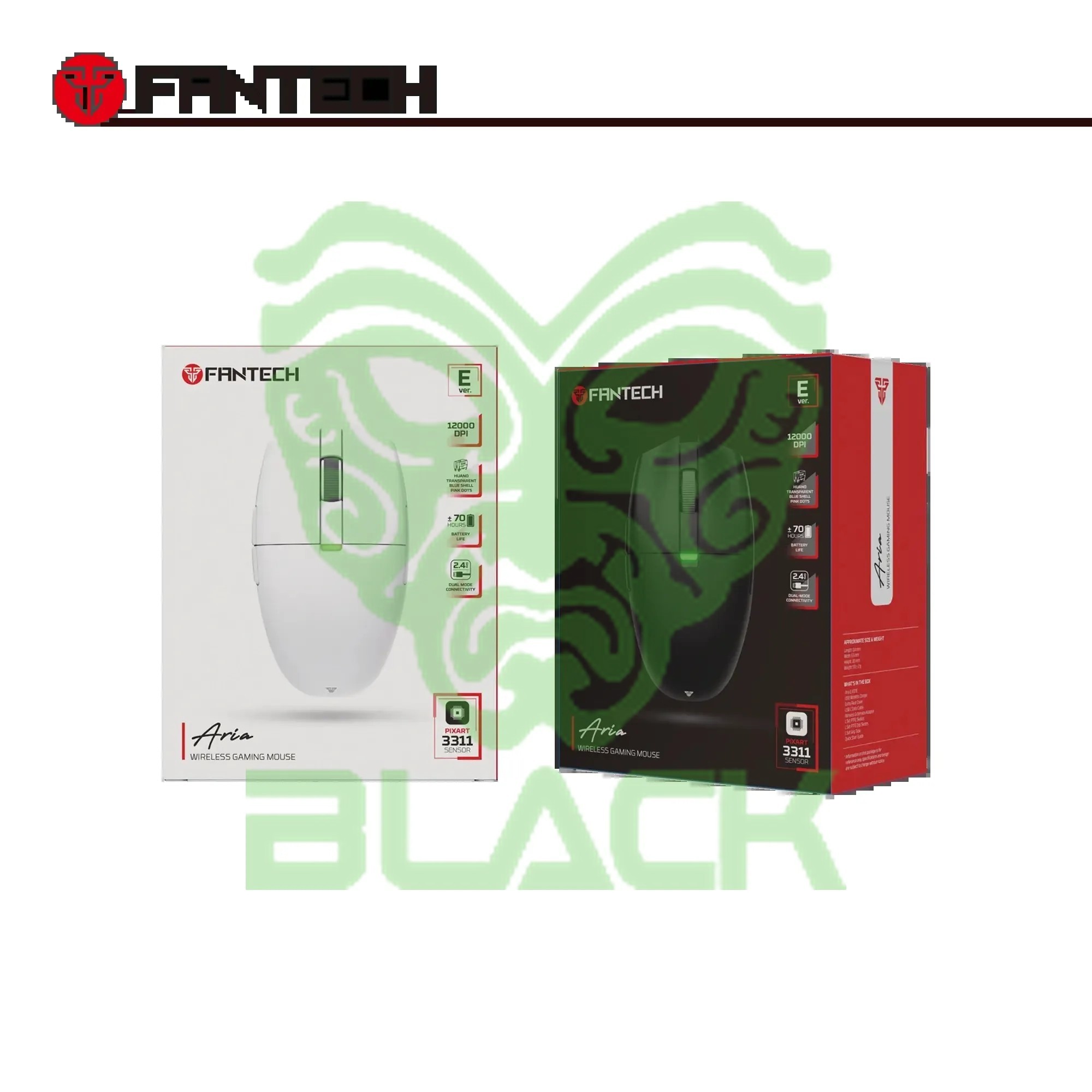 MOUSE GAMER INALAMBRICO FANTECH ARIA E XD7E WHITE