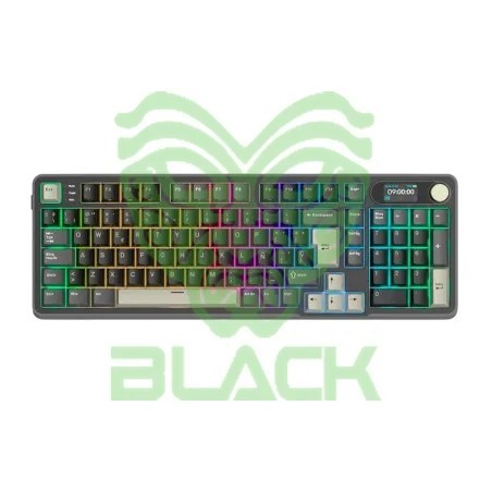 Teclado Royal Kludge Rks98 Wireless Phantom Switch Chartreuse 96%