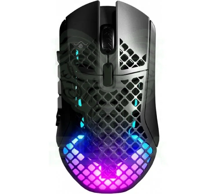 MOUSE STEELSERIES AEROX 9 MOBA/MMO WIRELESS 2.4GHZ BLUETOOTH ULTRA LIGHTWEIGHT AQUABARRIER IP54 SENSOR TRUEMOVE AIR RGB 89G 180HS