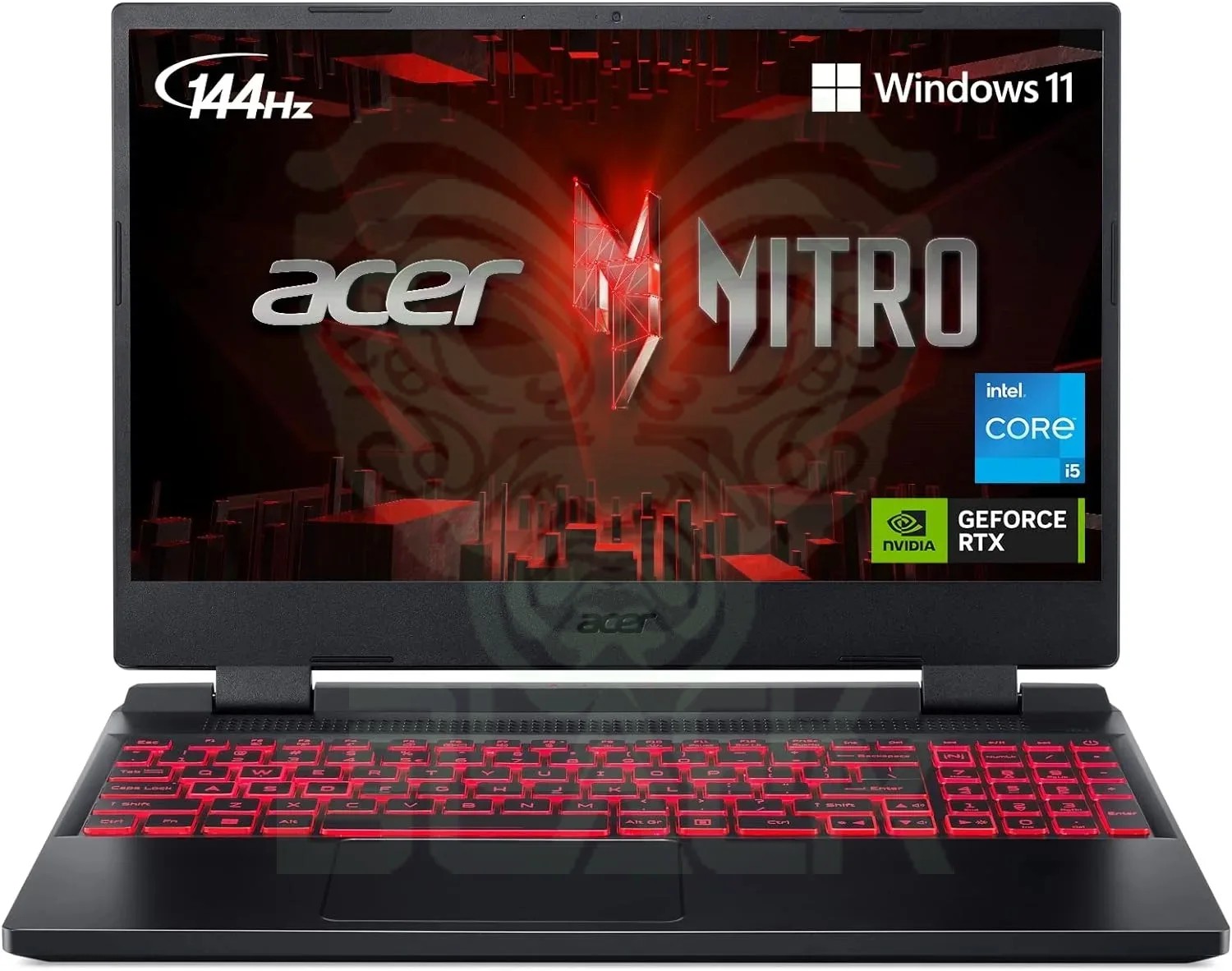 NOTEBOOK ACER NITRO V 15 15.6" AMD RYZEN 5 7535HS 8GB SSD 512GB RTX 3050 WIN11 BLACK + MOUSE CORSAIR M75 LAUNCH EDITION Y MOUSE PAD CORSAIR XL