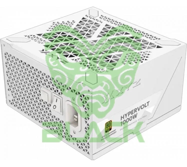 FUENTE XYZ 1000W 80 PLUS GOLD ATX 3.1 PCIE 5.1 FULL MODULAR HYPERVOLT WHITE