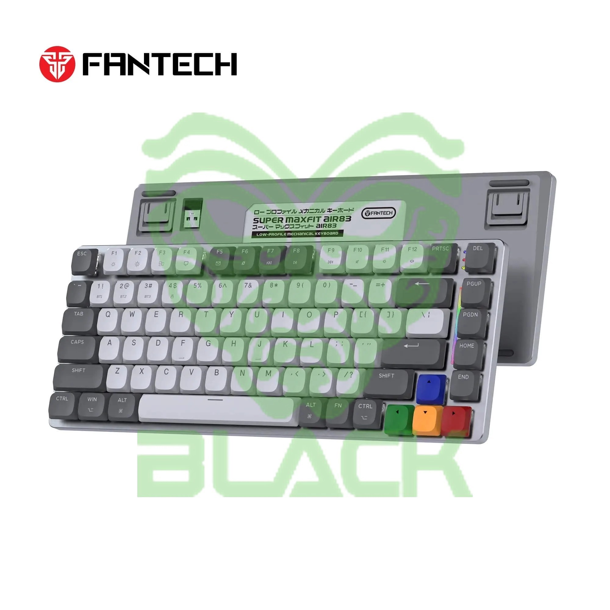 TECLADO MECÁNICO INALAMBRICO FANTECH MAXFIT AIR83 MK915 SUPER MAXFIT - GREY (RED SWITCH)