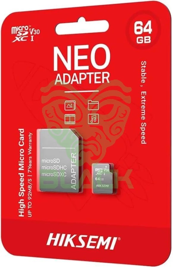 MEMORIA MICRO SD 64 GB HIKSEMI NEO CON ADAPTADOR