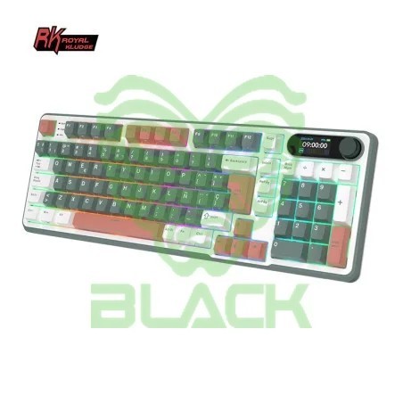Teclado Royal Kludge Rks98 Wireless Camping Switch Brown 96%