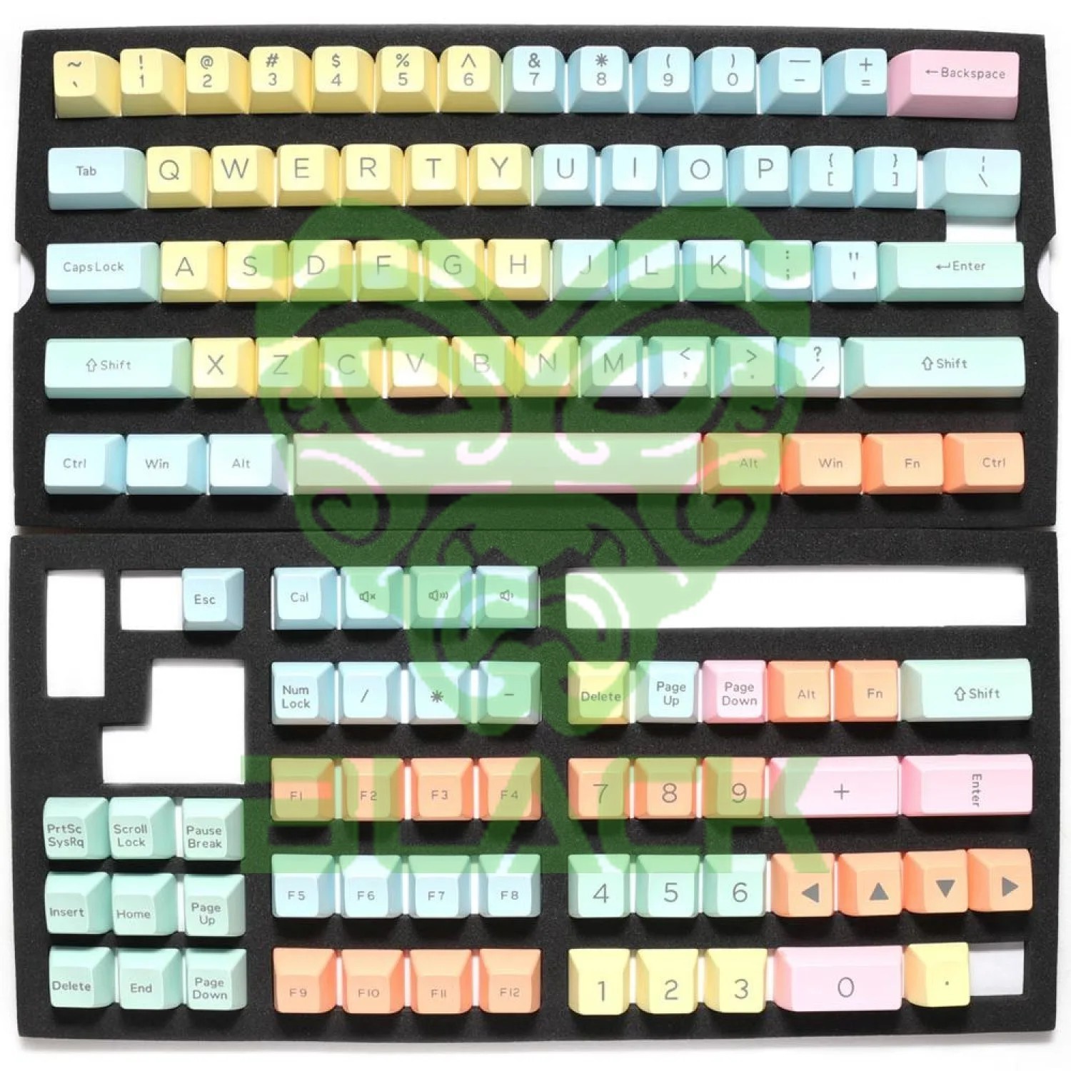 SET DE TECLAS DUCKY COTTON CANDY 108 TECLAS DOUBLE SHOT KEYCAP