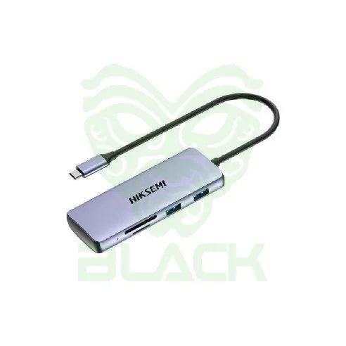 ADAPTADOR HUB HIKSEMI 8 EN 1 USB TYPE C HDMI SD USB 3.0