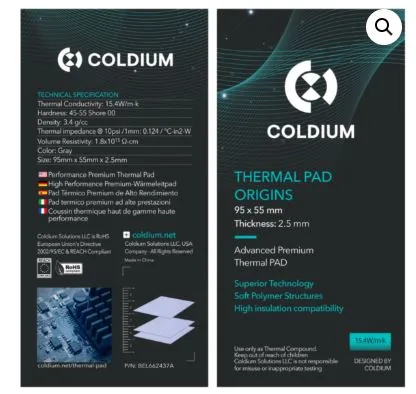 Thermal Pad Coldium 95x55 2.5mm 17W/mk