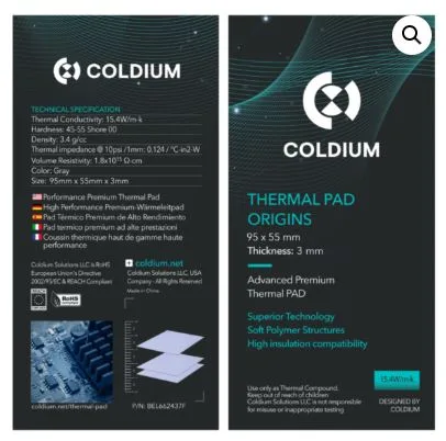 Thermal Pad Coldium 95x55 3mm 17W/mk
