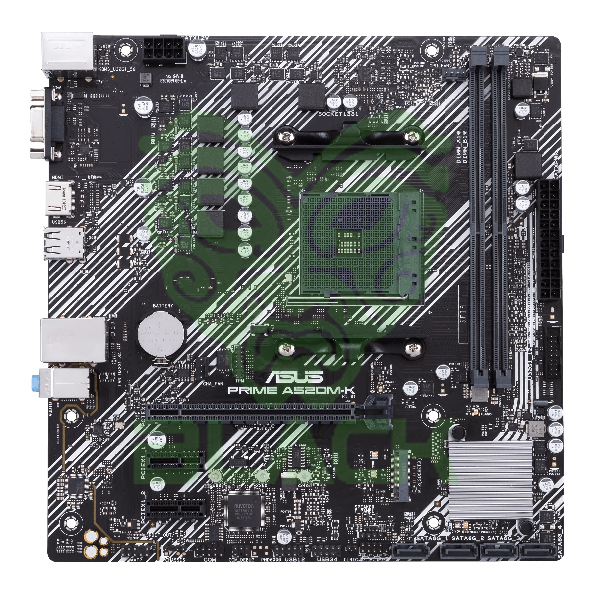 Mother ASUS Prime A520M-K/CSM DDR4 AM4  Bulk - Outlet