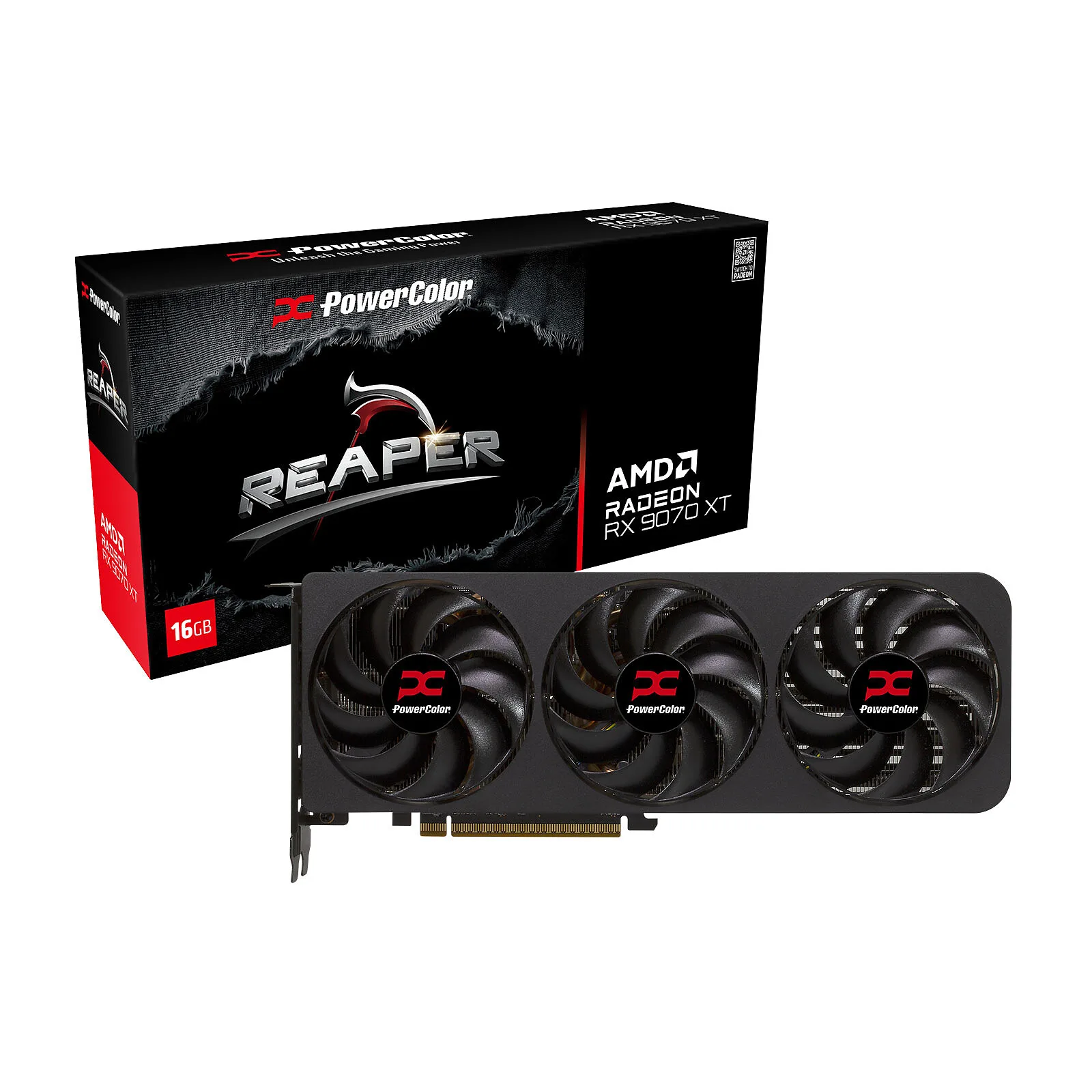 Placa De Video Powercolor Reaper AMD Radeon Rx 9070 Xt 16GB Gddr6