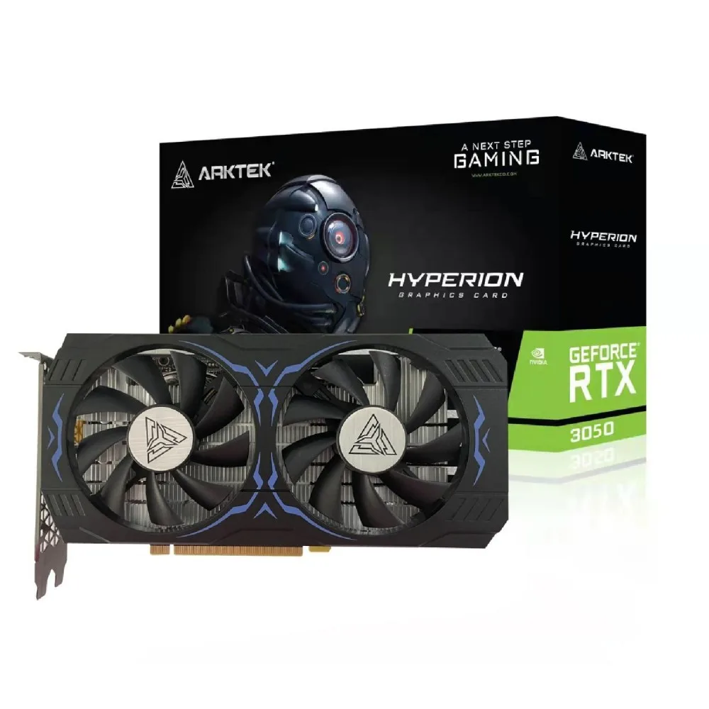 Placa De Video Arktek Rtx 3050 6GB Ddr6 128 Bit Twin Fans