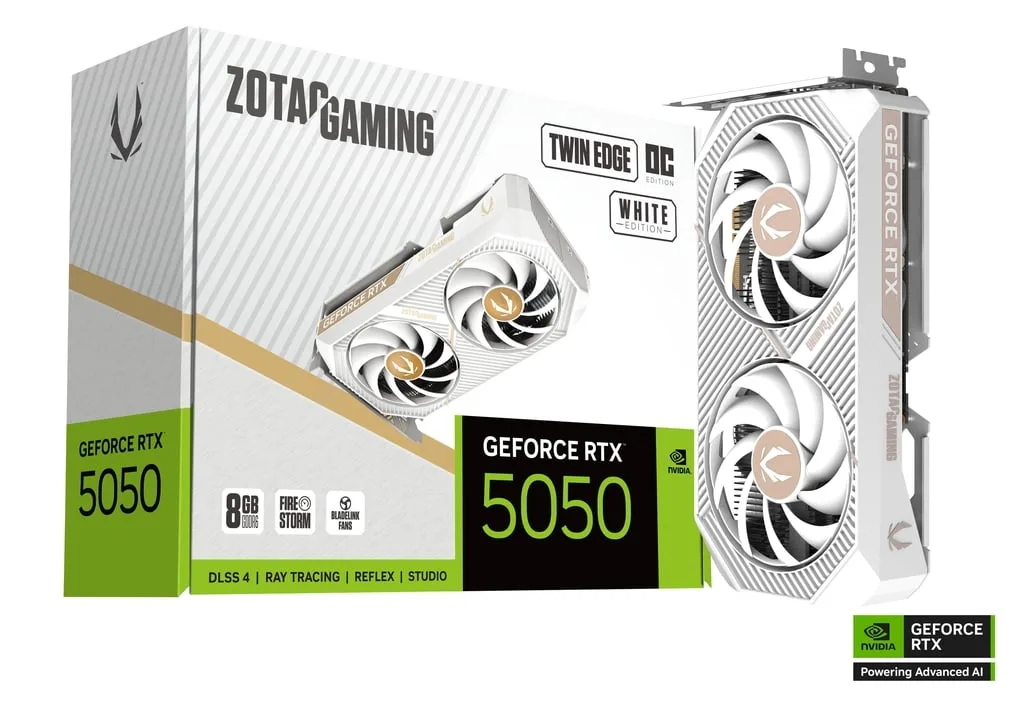 Placa De Video Zotac Geforce Rtx 5050 8GB Gddr6 Twin Edge Oc