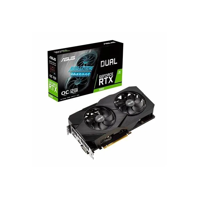 Placa De Video Rtx2060 Dual 12GB Gddr6 192bit Dvi HDMI DP