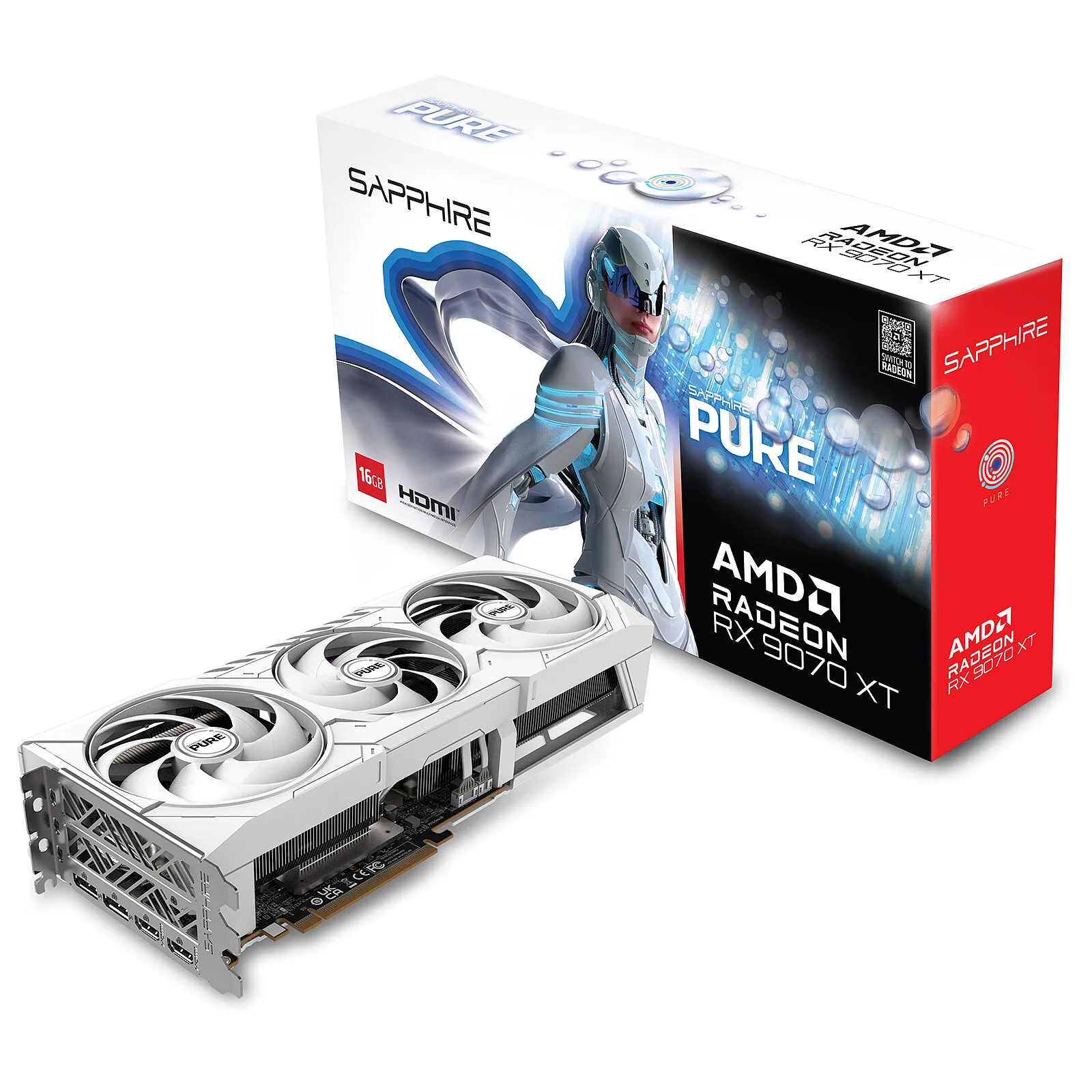 VGA Sapphire Radeon Rx 9070 Xt Pure 16GB Gddr6