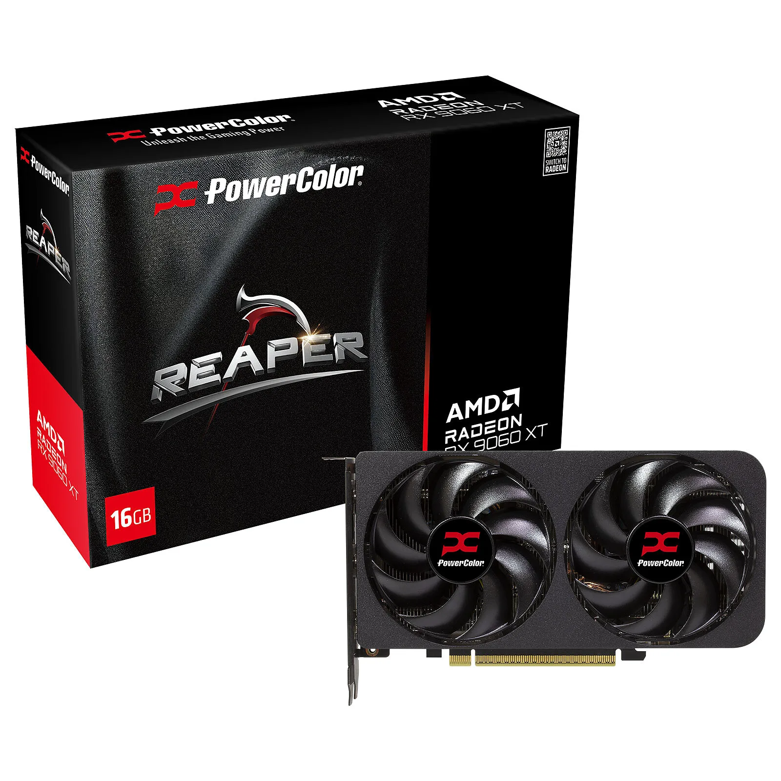 Placa De Video Powercolor Reaper AMD Radeon Rx 9060 Xt 16GB Gddr6