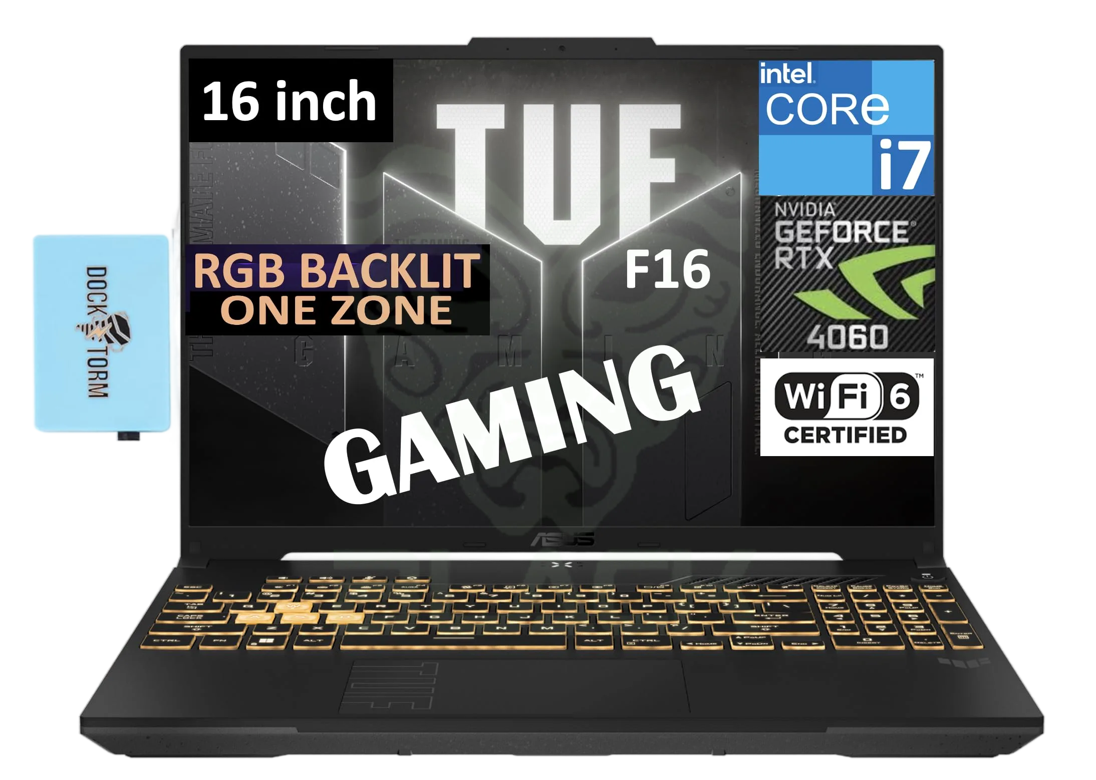 NOTEBOOK ASUS TUF GAMING F16 16" INTEL CORE I7 14650HX 16GB DDR5 SSD 512GB RTX 5060 8GB FREE DOS FX608JMR-RV024