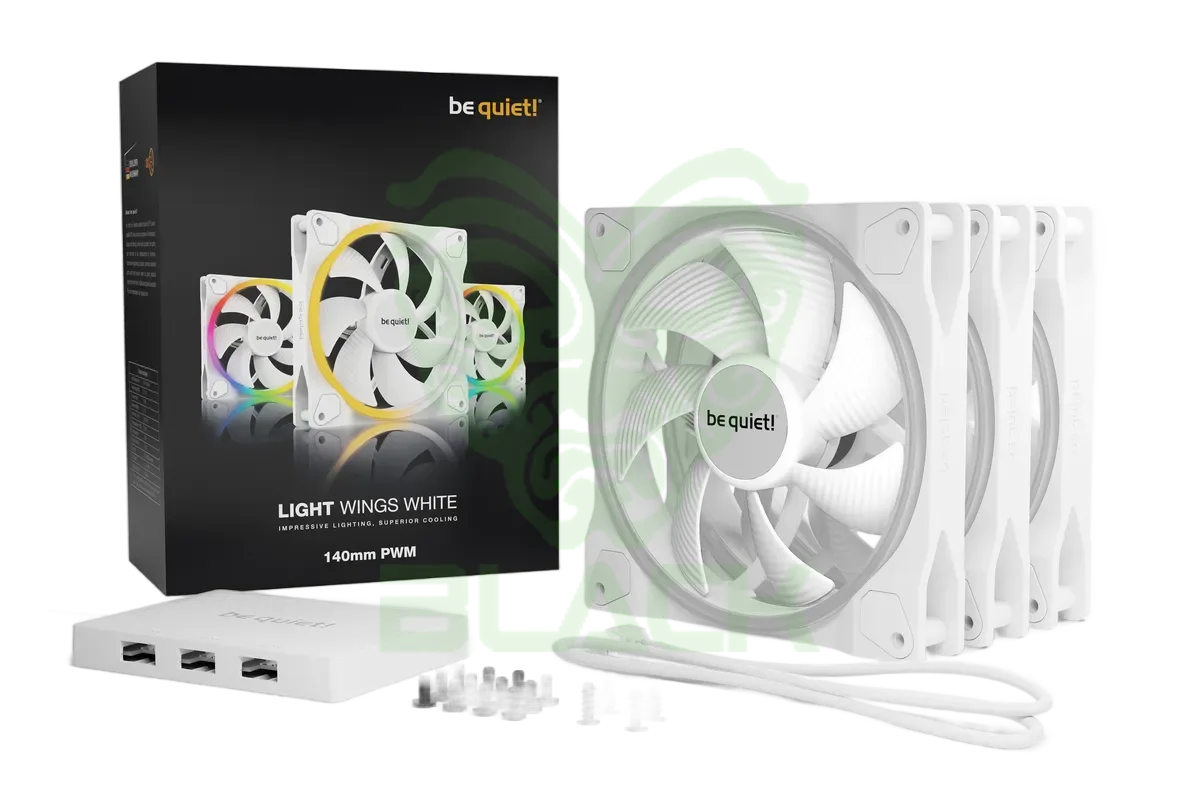 COOLER FAN BE QUIET! LIGHT WINGS 140MM WHITE ARGB PWM HIGH-SPEED KIT X3