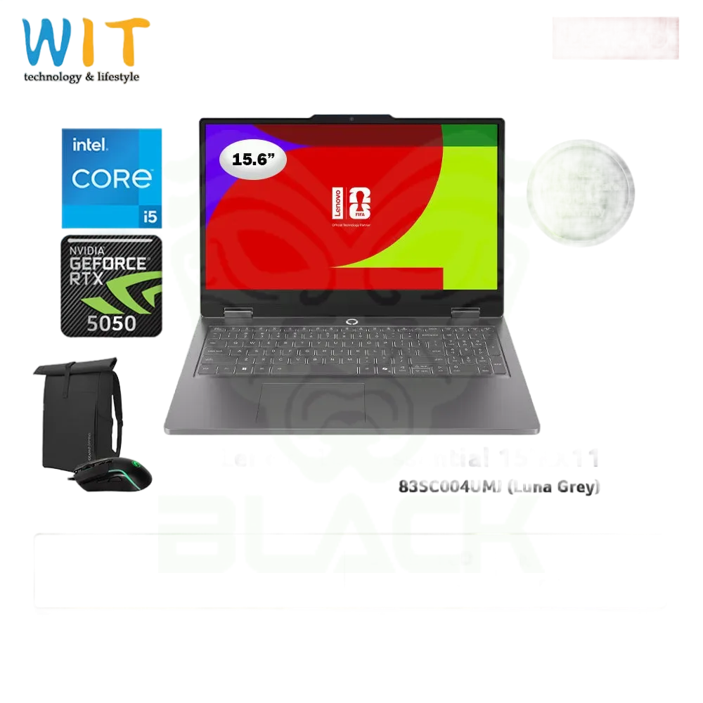 NOTEBOOK LENOVO LOQ ESSENTIAL 15IRX11 15.6" INTEL CORE I5 13450HX 16GB DDR5 SSD 512GB RTX 5050 8GB FREE DOS 83SC007PAR