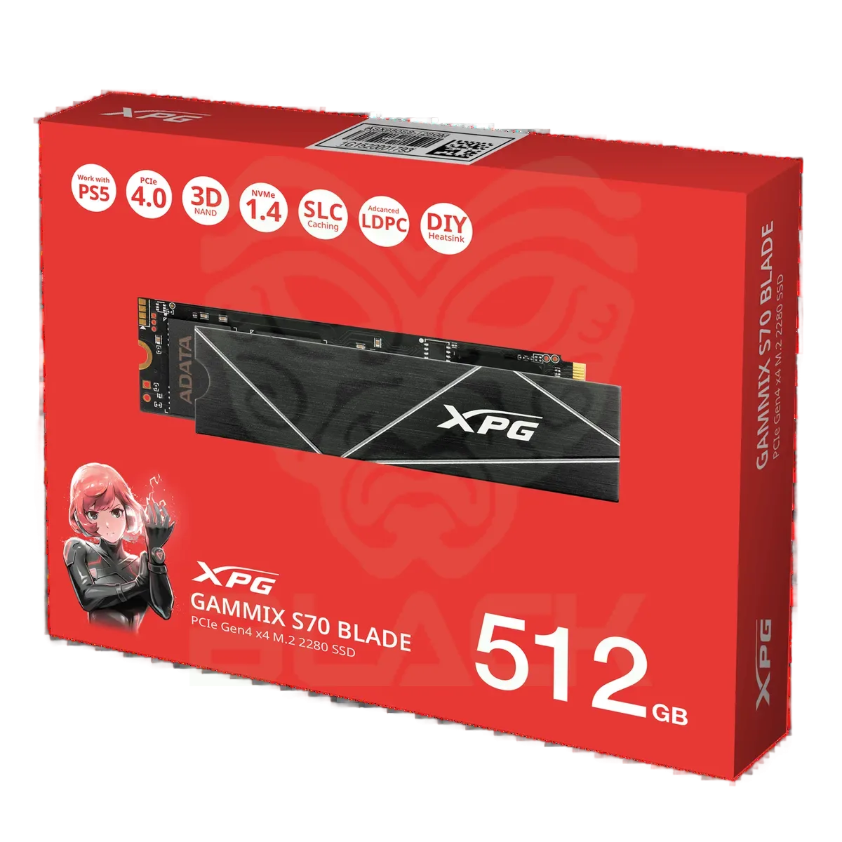 SSD M.2 NVME 512GB G4 XPG GAMMIX S70 BLADE